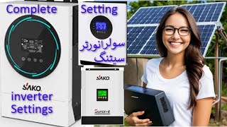 Sako Solar Inverter A Comprehensive Guide to Settings and Troubleshooting [upl. by Akirehc]