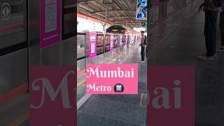 Mumbai Metro 😘🚇🚇😘  Mumbai Metro line 2a  Metro station  train metro shorts [upl. by Idnir]