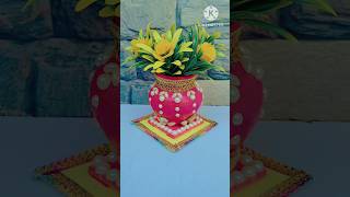 Flower pot decoration viralshorts flowerpot diy shorts artistriya craft [upl. by Brinkema]