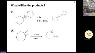 Organic Chemistry 1  Questions of oxidative cleavages of alkenes [upl. by Apfelstadt]