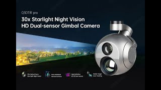 Starlight Night Vision 1280 IR thermal Camera Dualsensor Tracking Payload Camera [upl. by Alyehs]