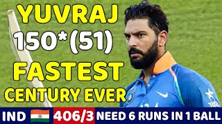 YUVRAJ SINGH MASSIVE BATTING 150 RUNS  INDIA VS NEW ZEALAND ODI 2016  SHOCKING BATTING EVER🔥😱 [upl. by Willi]