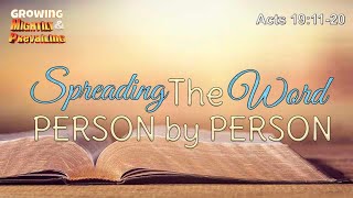 Spreading the Word Person by Person [upl. by Aural]