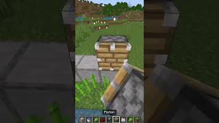 EASIEST SUGAR CANE FARM BEDROCKJAVA minecraft minecraftshorts gaming bedrock [upl. by Graces]