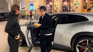 Monaco Night Lifestyle Charles Leclerc with his Girlfriend Alexandra at Casino de Montecarlo🤩🇲🇨 [upl. by Abita]