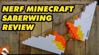 REVIEW Nerf MineCraft SaberWing Bow Its HUGE [upl. by Enej]