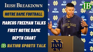 IB Nation Sports Talk Marcus Freeman Talks Offensive Line Depth Chart [upl. by Moynahan]