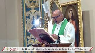 Quddiesa Live millParroċċa ta’ Santa Katarina VM Żurrieq – 19 ta’ Ottubru 2024 [upl. by Ettesil]