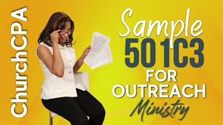 How to Start a 501c3  Sample 501c3 for Outreach Ministry  Church CPA  Whitfield amp Associates [upl. by Landing]