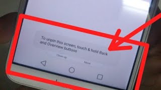 to unpin this screen touch and hold back and overview at the same time [upl. by Oivalf]