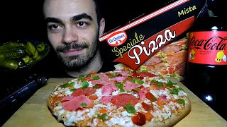 🍕Speciale Pizza Mista MUKBANG  quotDr Oetkerdenquot  Türkçe Mukbang ASMR [upl. by Ainalem936]