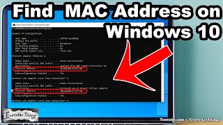 How to Find Mac Address on Windows 10 [upl. by Aiouqes]