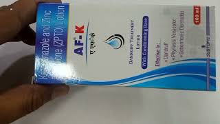 AfK Lotion  Ketoconazole and Zinc Pyrithione Zpto Lotion  AfK Lotion Uses Benefit Review Hindi [upl. by Sinegold55]