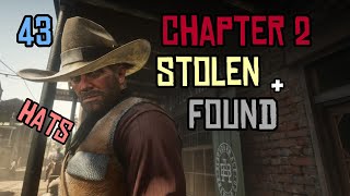 43 Stolen and Found Hats in Chapter 2  Red Dead Redemption 2 [upl. by Akemihs475]