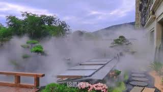 How to create a beautiful yard with mist system  Nebufly Fog Misting System [upl. by Ellennad324]