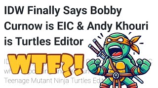 THE COMIC BOOK INDUSTRY IS INSANE IDW Comics Hires The Editor Who Destroyed VERTIGO To Edit TMNT [upl. by Celestine]