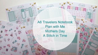 A6 Travelers Notebook  Mothers day Plan with Me [upl. by Siuoleoj422]