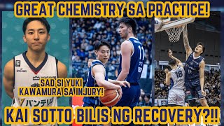 KAI SOTTO FAST RECOVERY SA INJURY PAGANDA NG PAGANDA CHEMISTRY SA PRACTICE YOKOHAMA B CORSAIRS [upl. by Acinomad917]