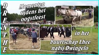 Drenthe  Oogstfeest in het buurtschap Lhee [upl. by Ardeahp]