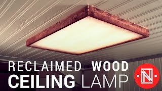 Making a Reclaimed Wood Box Light  Howto [upl. by Yankee]