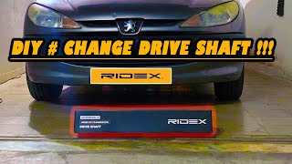 DIY  How To  Change DRIVE SHAFT Peugeot 206  4K  RIDEX [upl. by Doolittle]