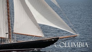 Columbia  141’ RacingFishing Schooner Yacht  Launch to Sea Trials [upl. by Leighton387]