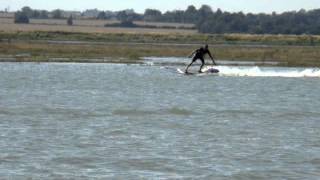 SURFJET MOTORISED SURFBOARD IN WEST MERSEA  ESSEX  UK [upl. by Atirabrab]