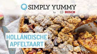 😍 Holländischer Apfelkuchen – so saftig amp knusprig 🍎  SIMPLY YUMMY Rezepte [upl. by Anyel]