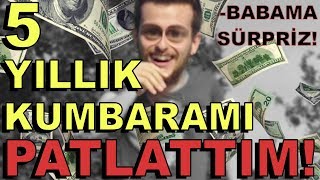 5 Yıllık Kumbaramı Patlattım Babama Büyük Sürpriz Babalar Günü Özel [upl. by Oba]