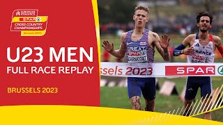 SPRINT to the line 🤯 Mens U23 race replay  Brussels 2023 [upl. by Ytsrik]