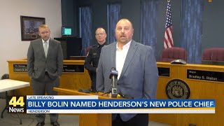 Billy Bolin announced as next chief of Henderson Police Department [upl. by Frear]