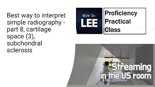 Best way to interpret simple radiography part 8 cartilage space 3 subchondral sclerosis [upl. by Kcirdahc]