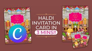 quotFrom Canva to Celebration Designing Your Dream Haldi Ceremony Invitationsquot II A Beginners Guidequot [upl. by Cedar585]