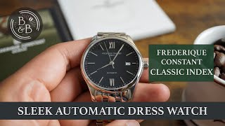 Frederique Constant Classics Index Automatic  A Sleek Everyday Dress Watch  Beans amp Bezels [upl. by Llerdna]