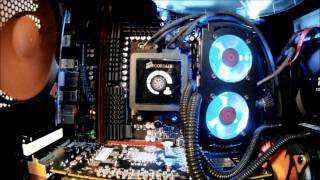 Corsair H100 Install in 600T case UPDATEwmv [upl. by Ahseekal319]