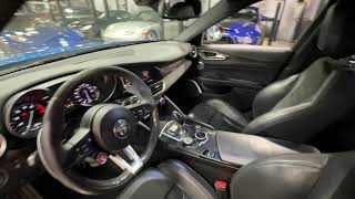 Misano Blue 2018 Alfa Giulia QV cold start and walk around video [upl. by Buchanan]