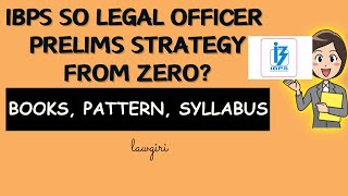 How to study for IBPS SO Prelims Law Officer 2024Best Books amp Syllabus for IBPS SO Exam Preparation [upl. by Erlina]