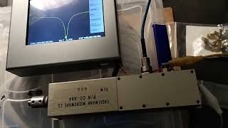 tektronix 491 1405 cavity resonator oscilator test [upl. by Ahsenac]