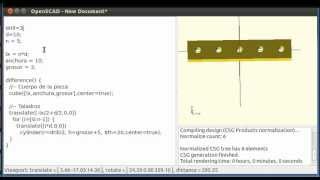 Microtutorial OpenScad 11 Pieza de mecano 1114 [upl. by Maribelle19]