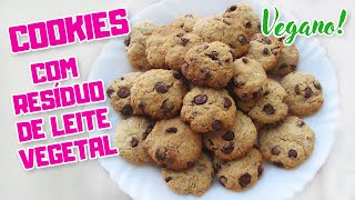 COOKIES COM RESÍDUO DE LEITE VEGETAL RECEITA FÁCIL E ECONÔMICA [upl. by Ennairoc697]