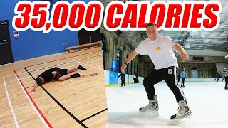 How I burn 5000 calories EVERYDAY  35000 CALORIE CHALLENGE PART 2 [upl. by Ahsiryt758]