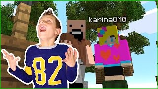 WINNING at the VERY END Playing Minecraft with Karina [upl. by Nahij]