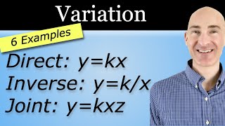 Variation Direct Inverse Joint and Combined [upl. by Joappa571]