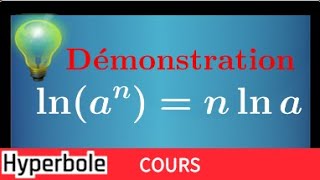 Fonction logarithme népérien  Comment démontrer lnannlna pour n entier positif et négatif [upl. by Reisch]