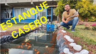 Cómo Hacer un Estanque Casero Barato Paso a Paso Chars Fishers [upl. by Verne]