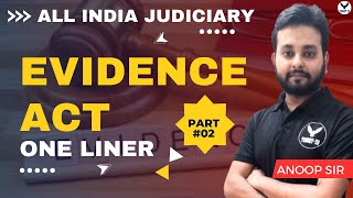 Evidence Act  Complete Evidence Act One liner Part 2 Anoop Upadhyay  Target 20 [upl. by Gemma987]