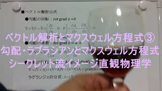 ベクトル解析とマクスウェル方程式③ 勾配・ラブラシアンとマクスウェル方程式 シークレット流イメージ直観物理学 [upl. by Pirozzo975]