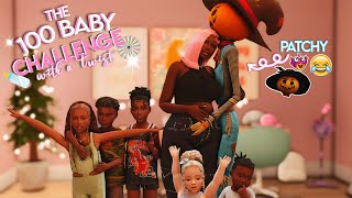 Pregnant by PATCHY🎉✨ The 100 Baby Challenge with INFANTS👶🏾🍼 The Sims 4 18 [upl. by Abehshtab]