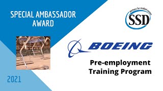 Boeing Preemployment Training Program Special Ambassador Award 2021 [upl. by Hnahk]