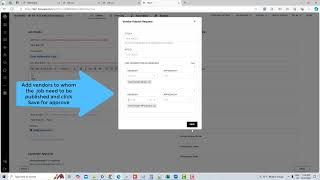 Vendor approval flow [upl. by Tigdirb]